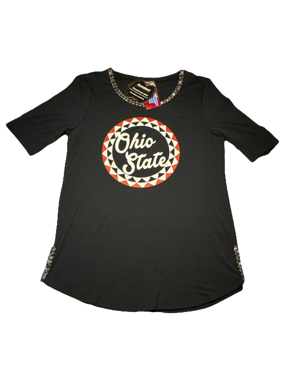 Gameday Couture Ohio State Buckeyes Women’s Shirt Black/Red/White L Licensed